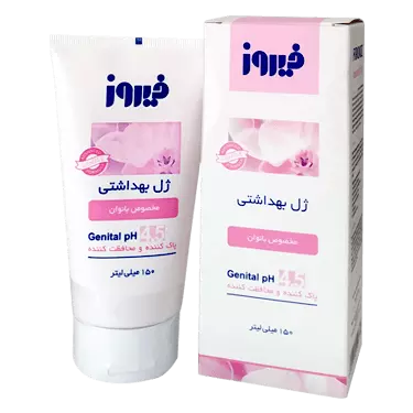 ژل بهداشتی بانوان جدید 150 میلی لیتر صورتی فیروز